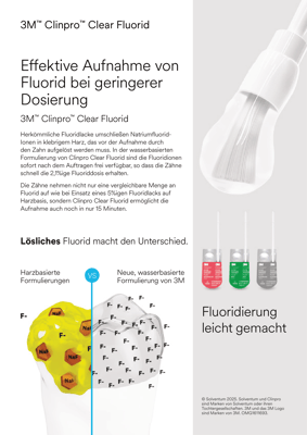Clinpro Clear Flyer DE Cover